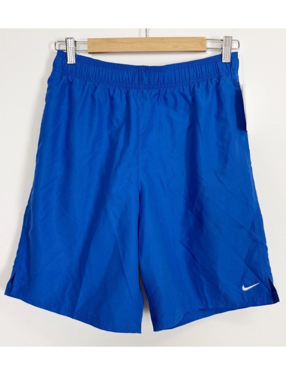 Nike Swim Trunks Essential Lap 9" Volley Short Mens Medium Blue NESSA558 NWT